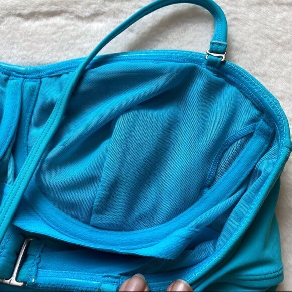 Athleta Light Blue Tankini Top Size 36 B/C - Picture 6 of 9